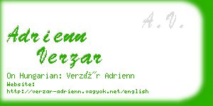 adrienn verzar business card